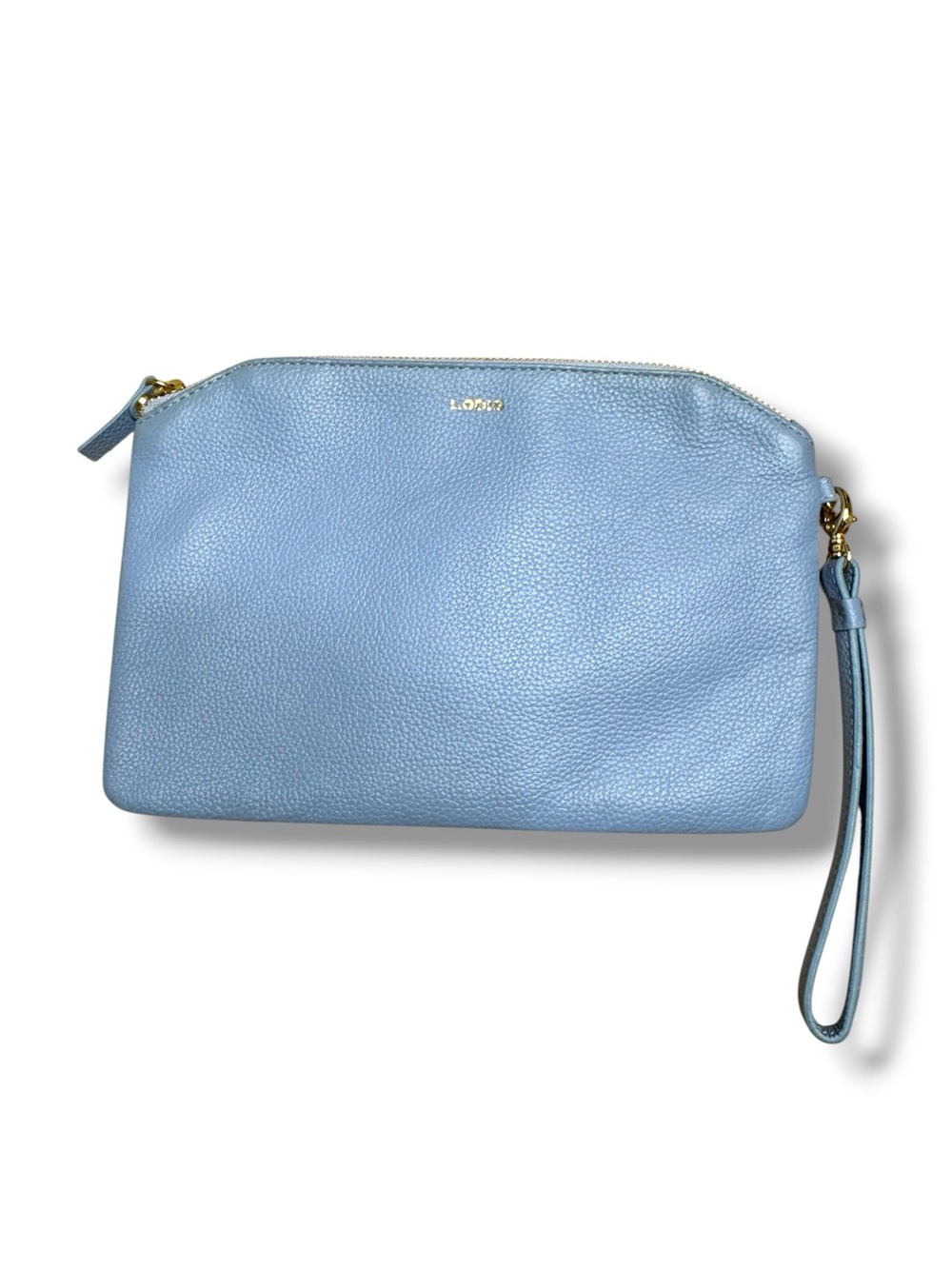 Lodis RFID Designer Leather Wristlet Clutch Purse Bay Blue